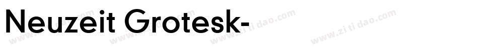 Neuzeit Grotesk字体转换